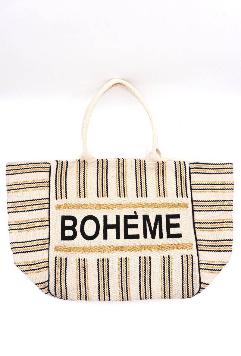 Black Boheme Large Tote