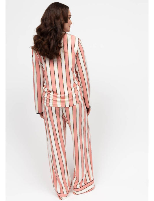 Bonnie Printed Stripe Jersey Pyjama Set