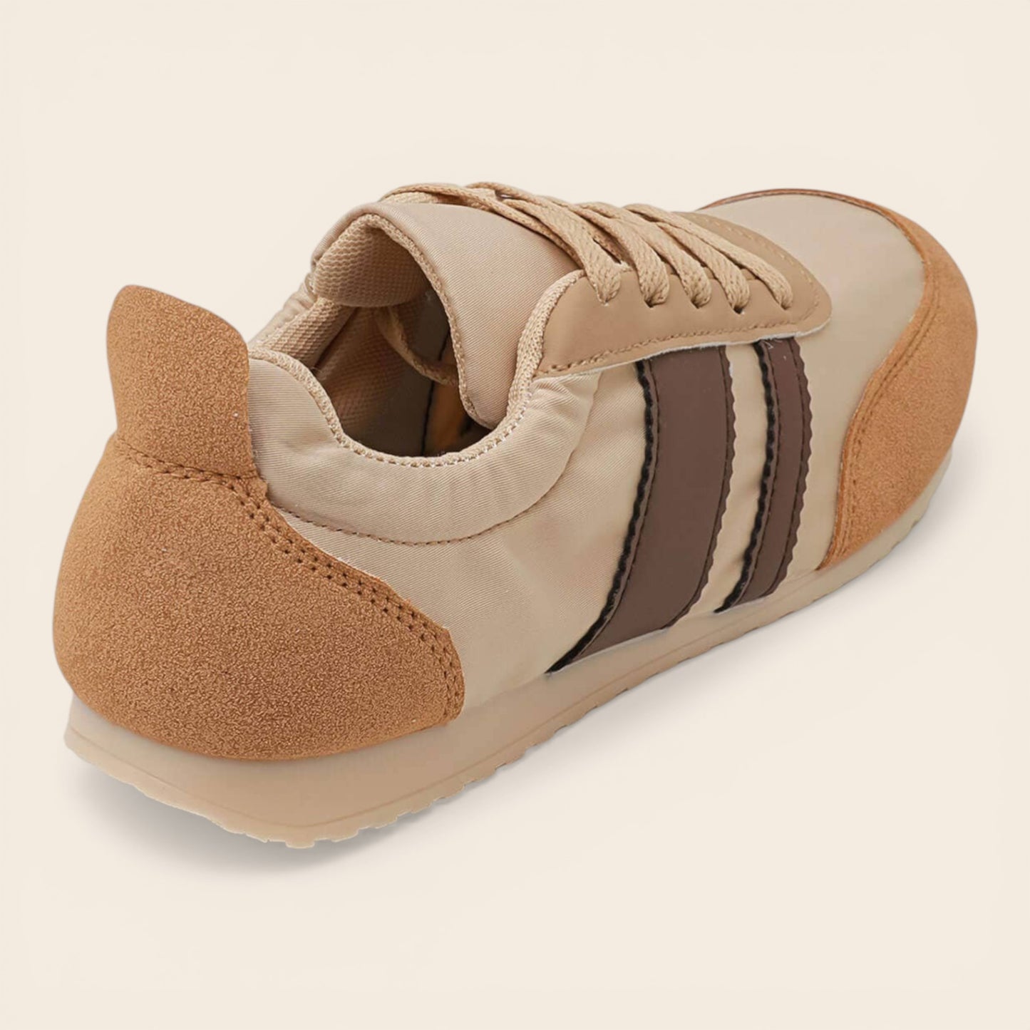 Beige Low Profile Super Soft Trainers