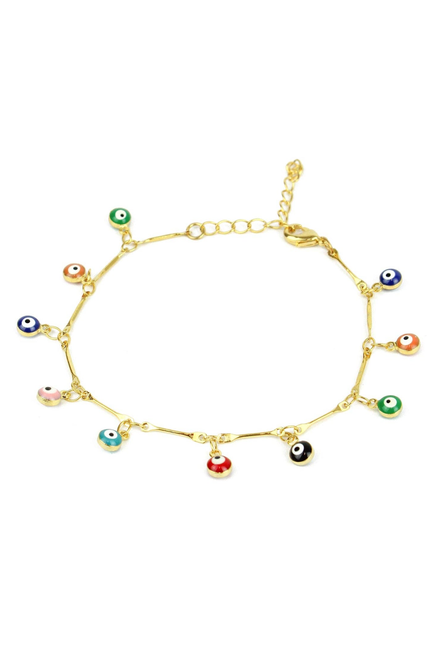 Rainbow Evil Eye Bracelet