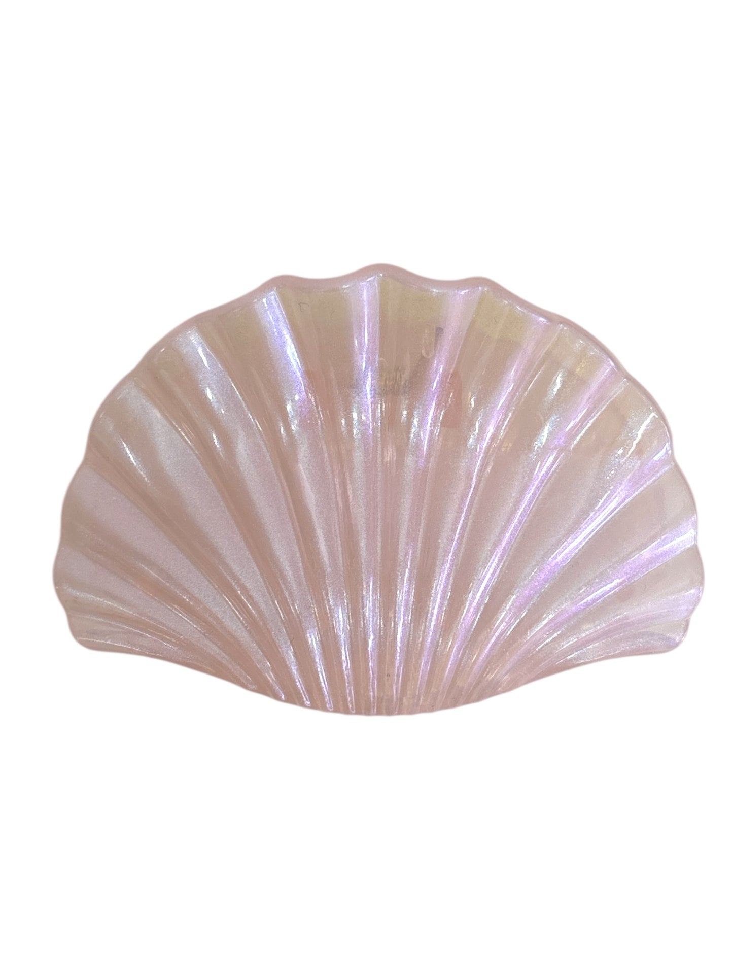 Large Pink Shell Hair Claw