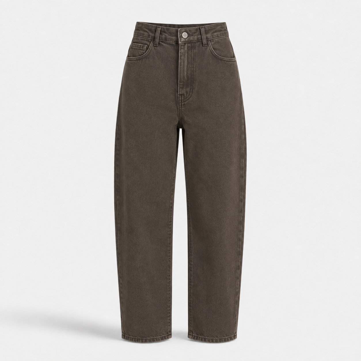 Brown Balloon Leg Jeans