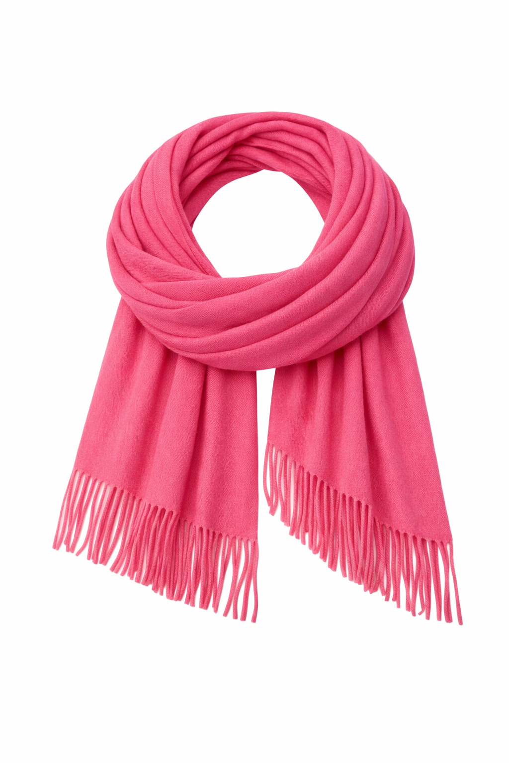 Candy Pink Large Pashmina Style Scarf