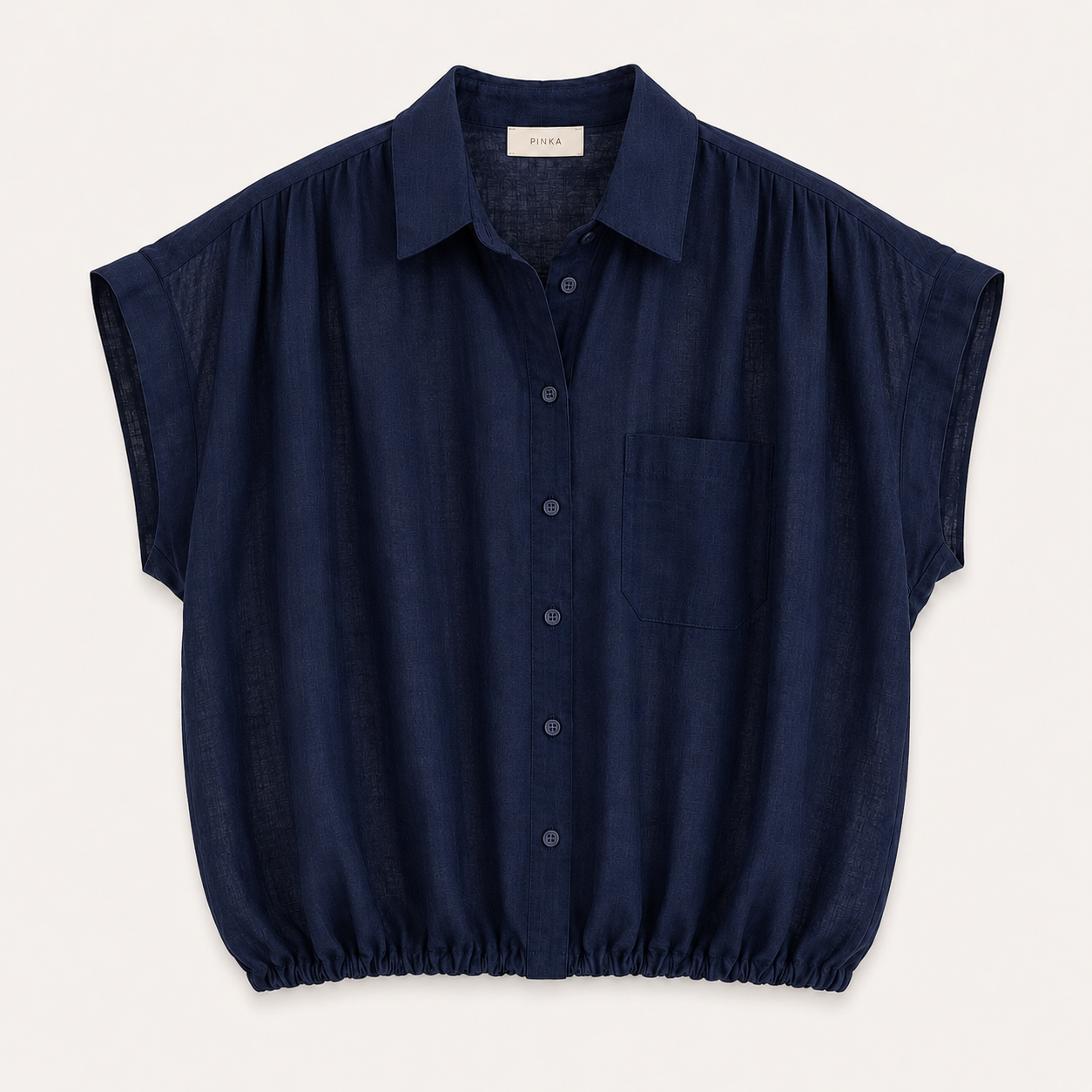 Navy Sheer Shirt