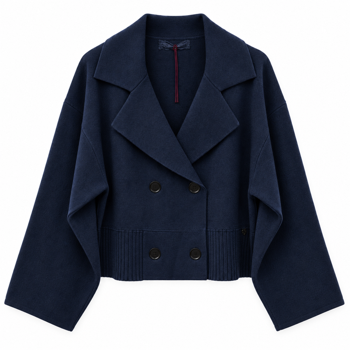Navy Double Breasted Cardi