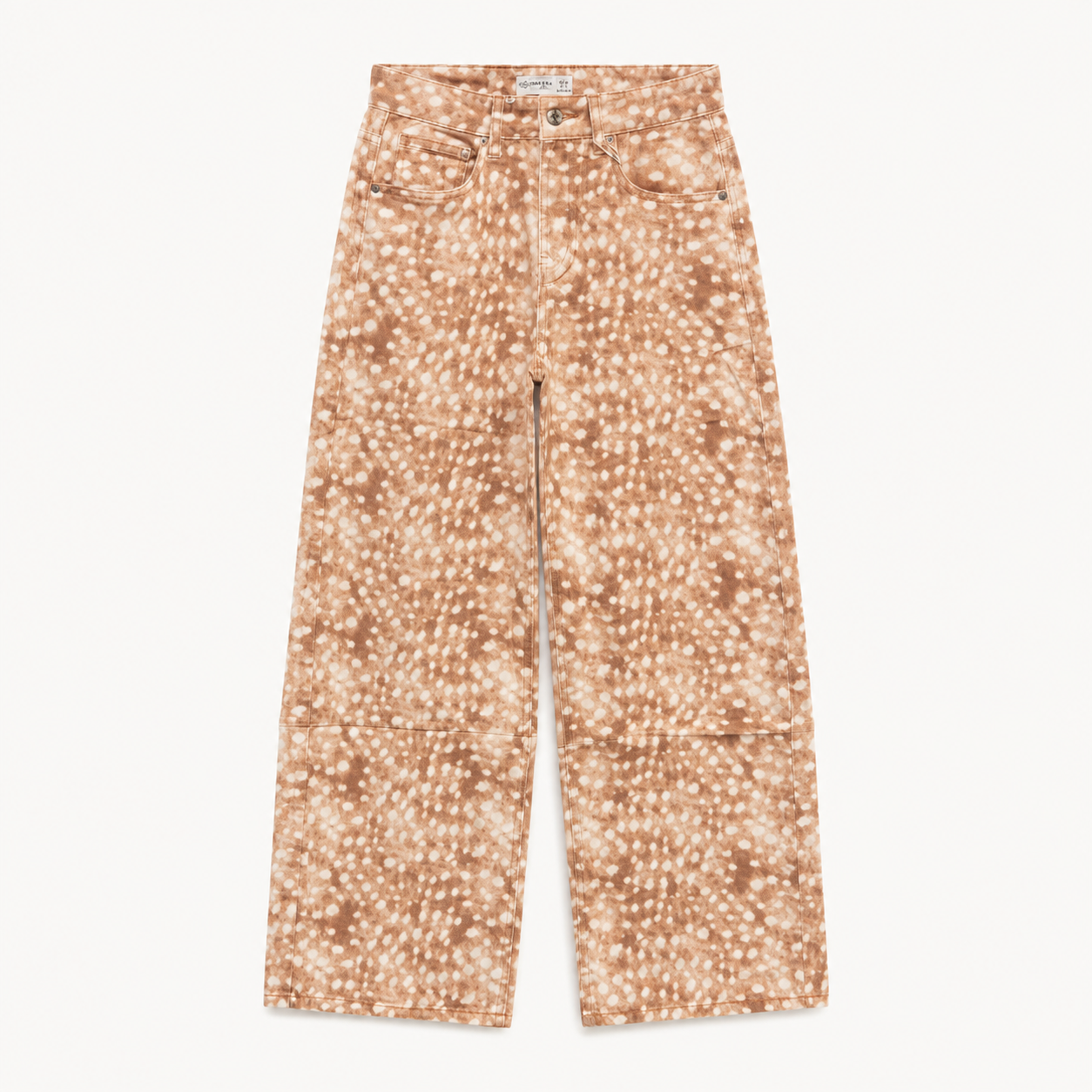 Deer Print Balloon Jeans