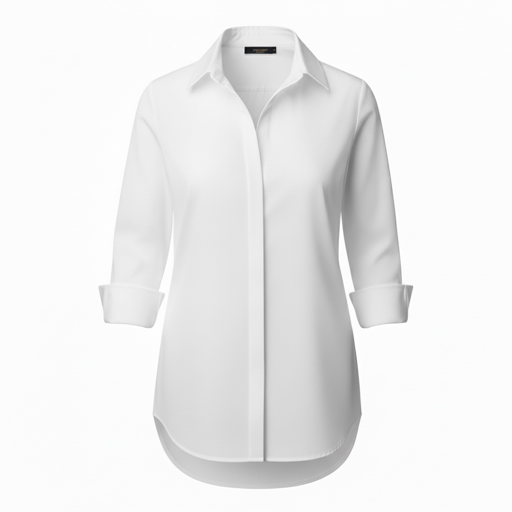 White Cotton Long Shirt