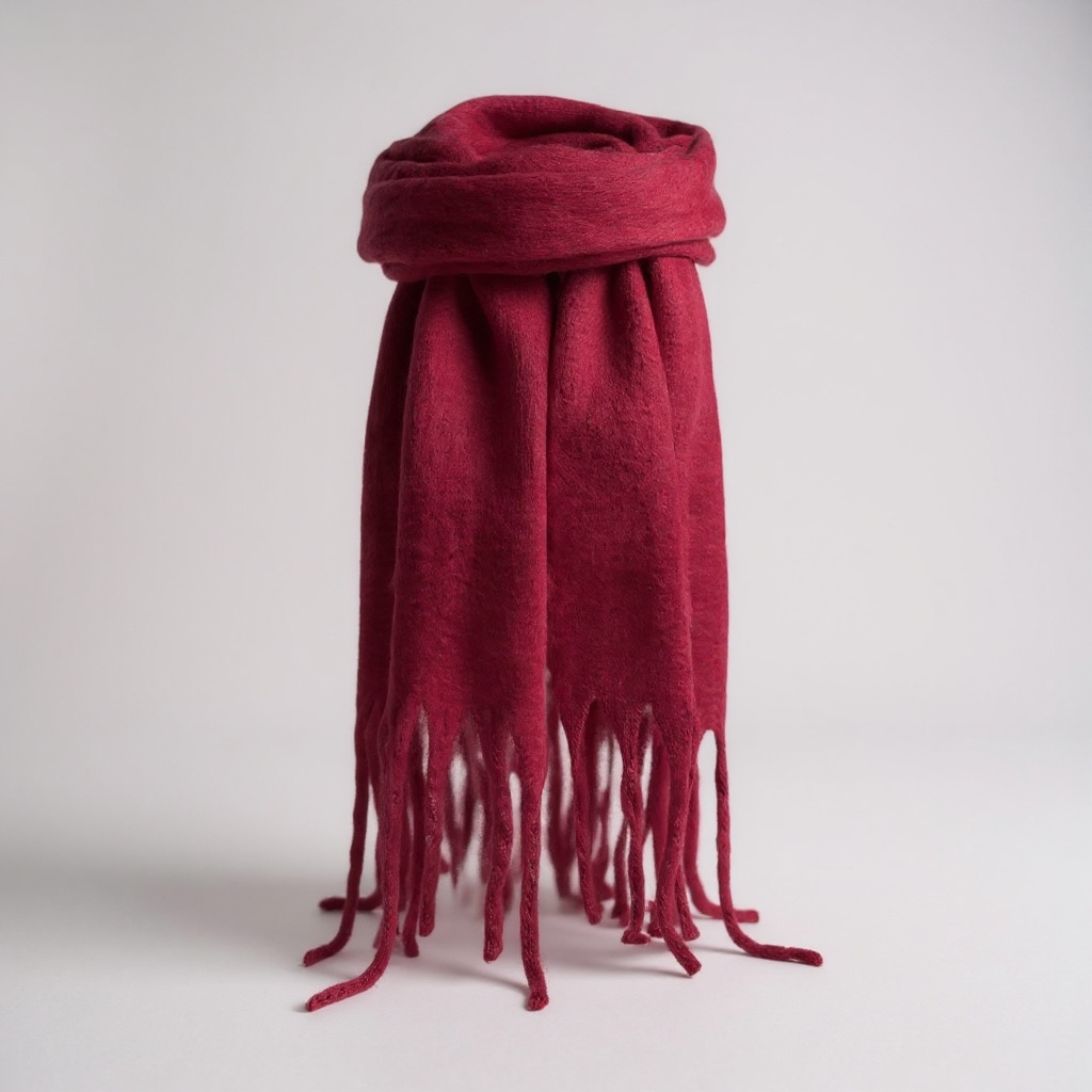 Berry Pink Large Blanket Scarf