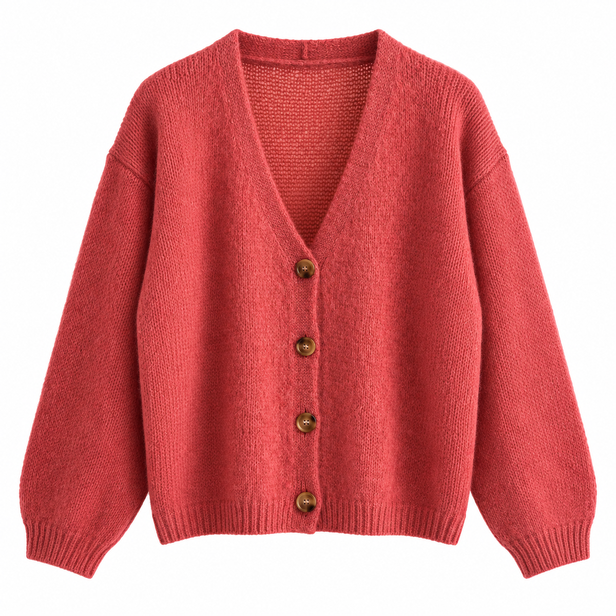 Rose Mohair Cardi