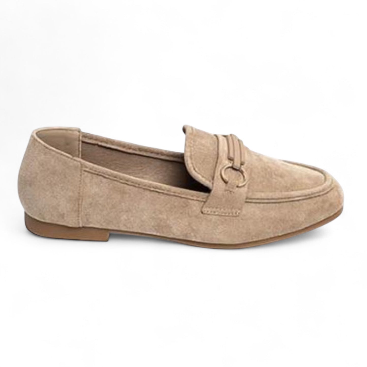 Beige Suedette Loafer