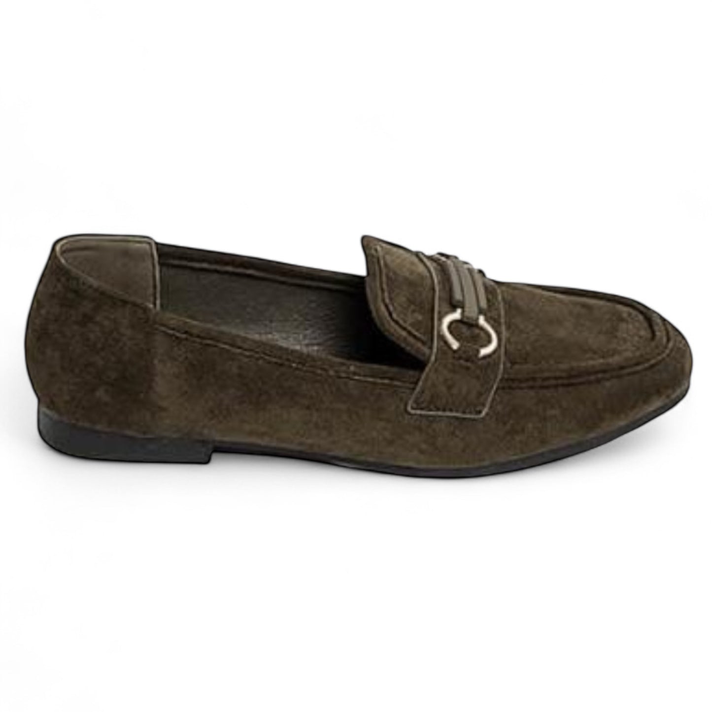Khaki Suedette Loafer