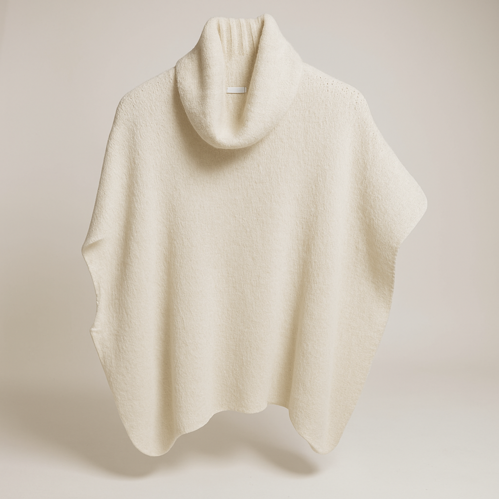 Cream Alpaca Mix Slouch Roll Neck Jumper