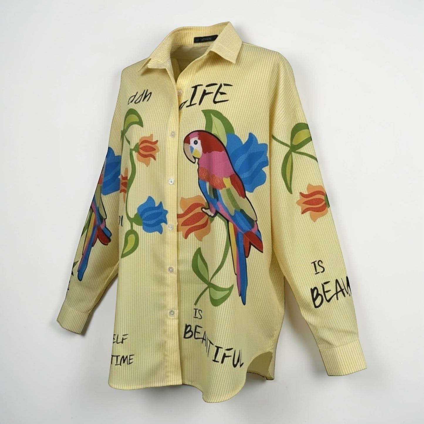 Yellow Printed Shirt