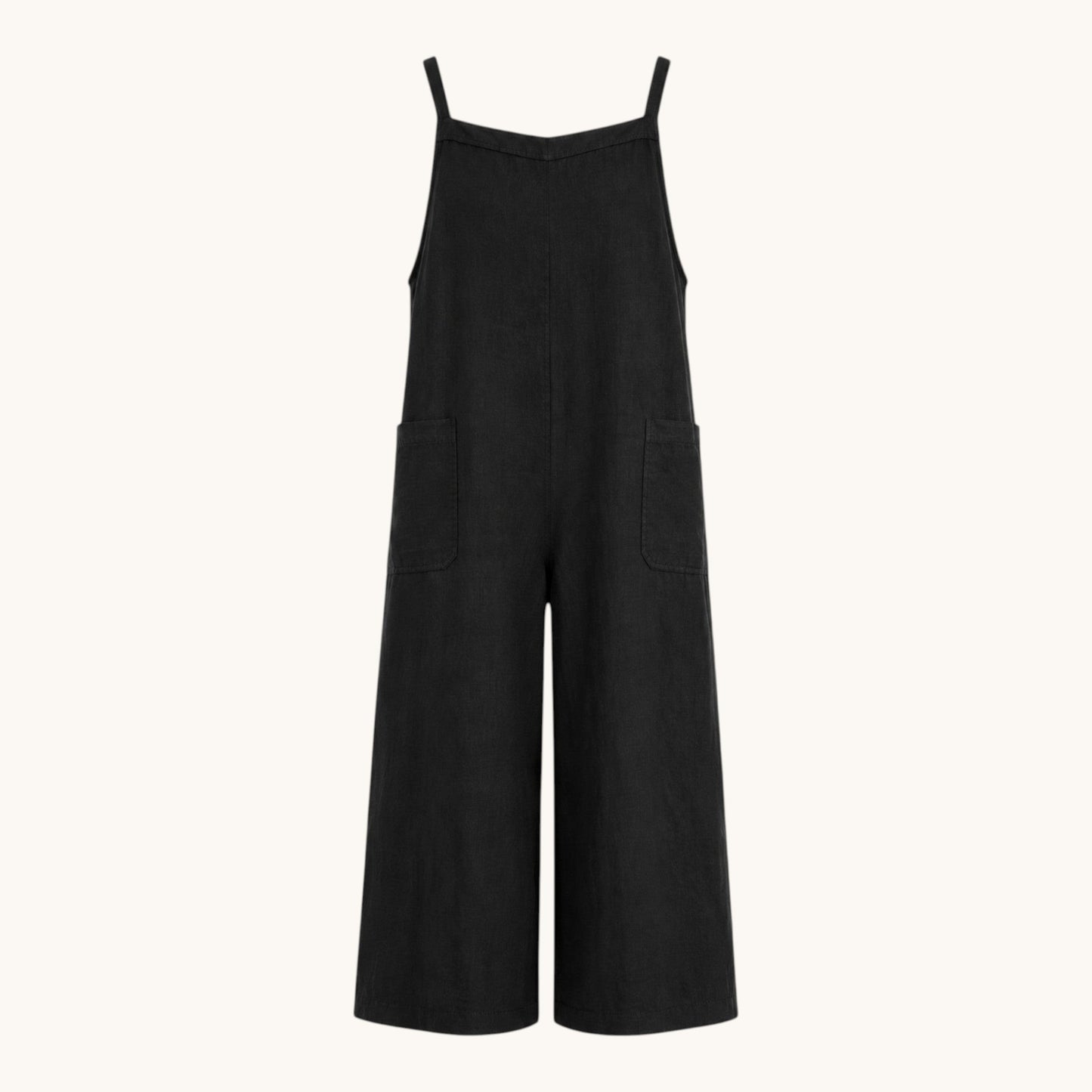 Black Linen Jumpsuit