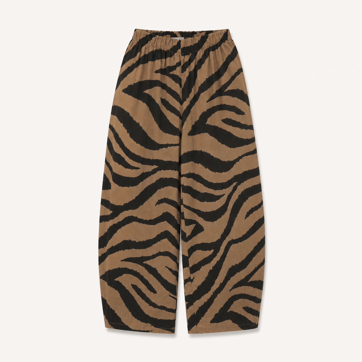 Camel/Brown Cotton Cocoon Trouser