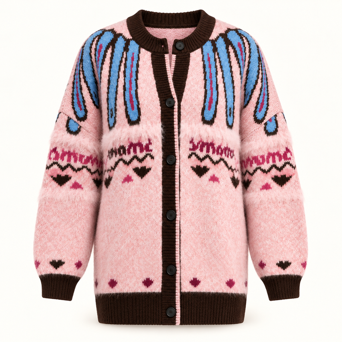 Long Pink/Plum Cardi
