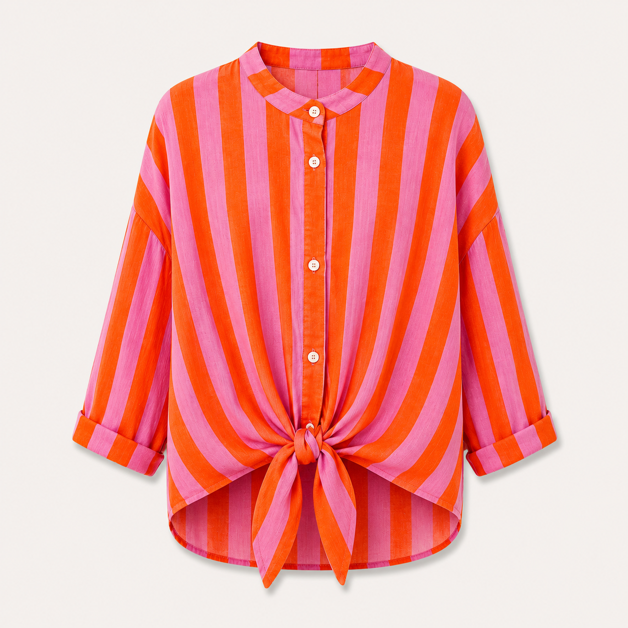 Orange/Purple Light Weight Cotton Shirt