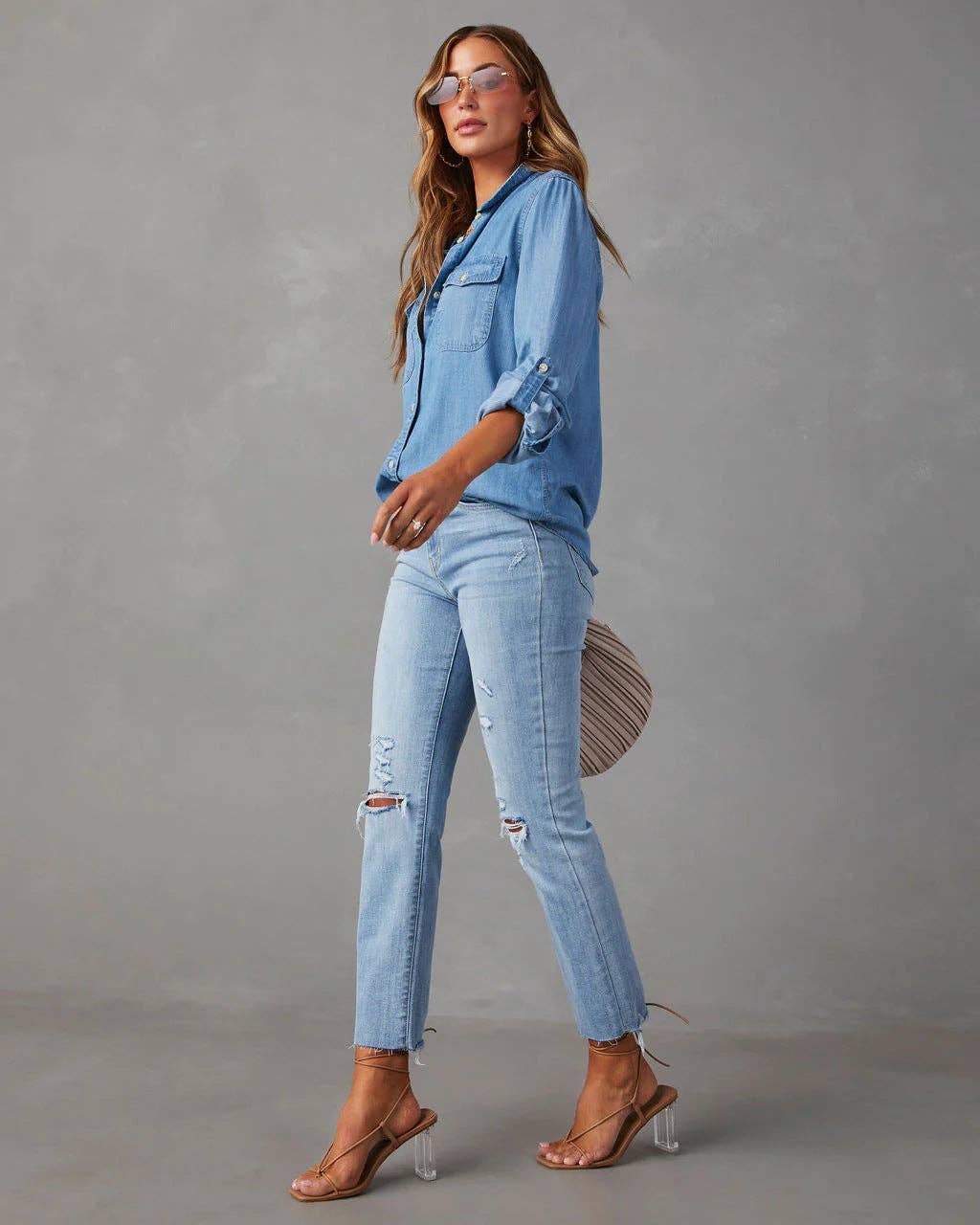 Soft Denim Long Sleeve Shirt