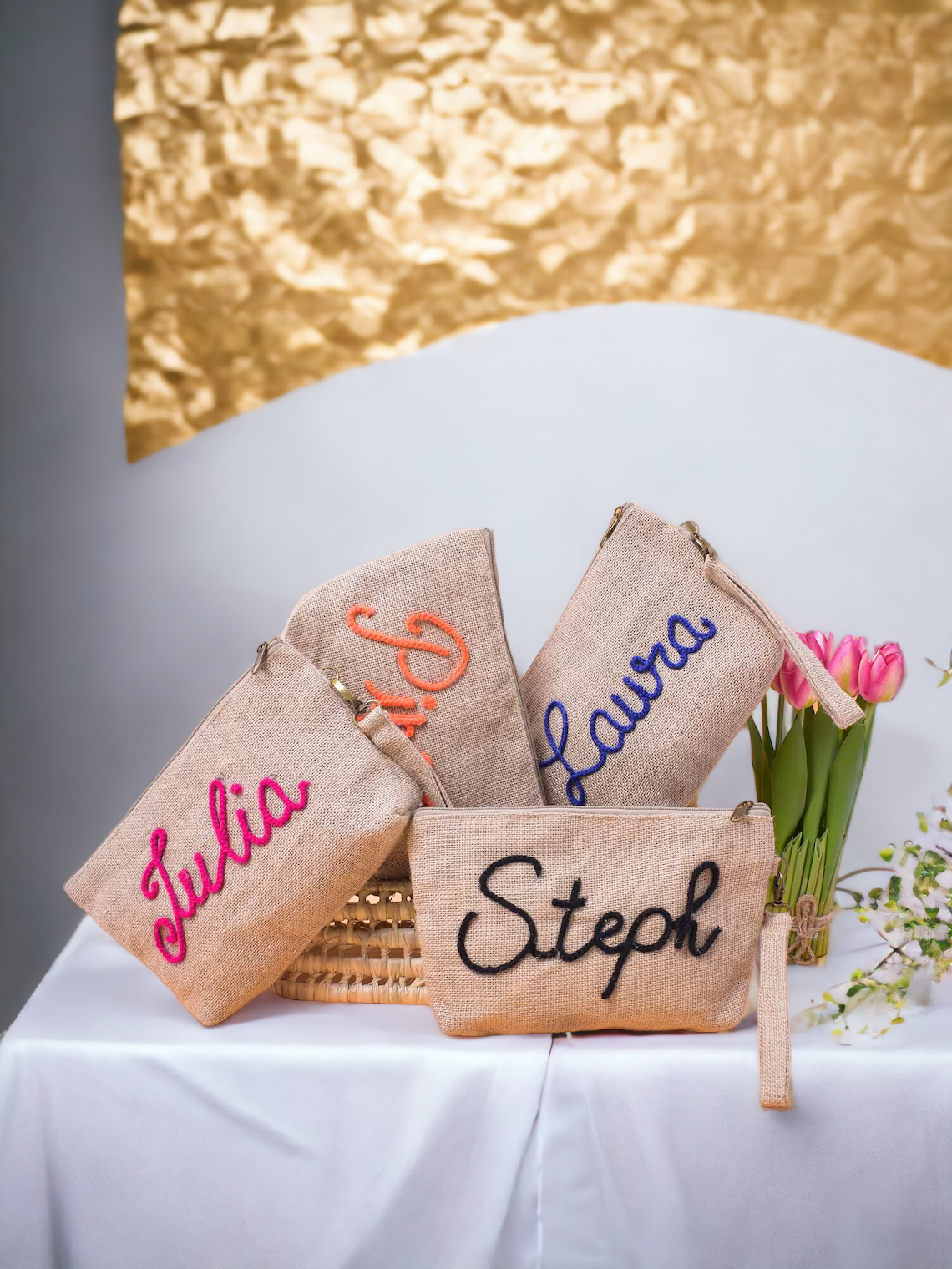 Custom Makeup Bag | Bridesmaid Cosmetic Bag | Makeup Bag