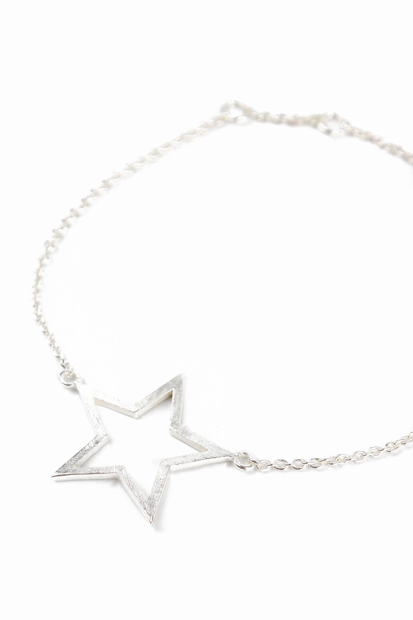 Brushed Silver Star Bracelet