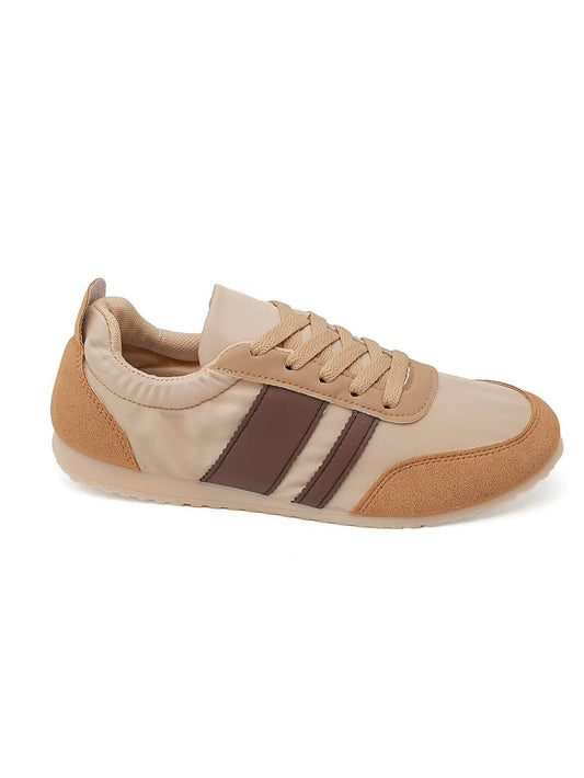 Beige Low Profile Super Soft Trainers