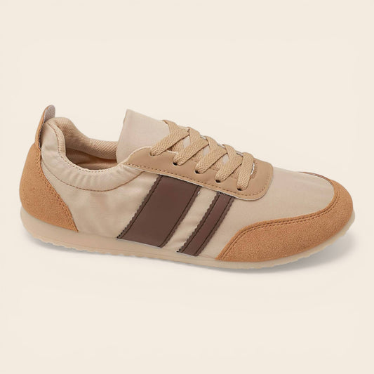 Beige Low Profile Super Soft Trainers