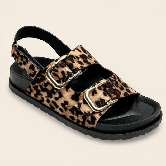 Leopard Chunky Sole Sandal