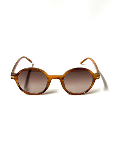 Brown Circular Sunglasses