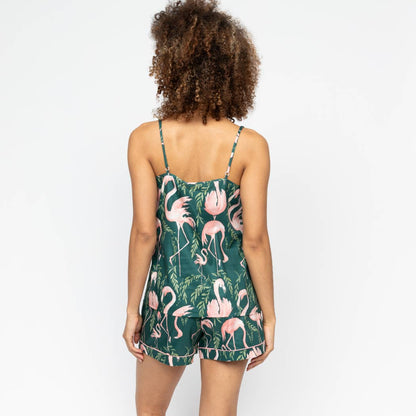 Ivy Green Flamingo Cami and Short Set.