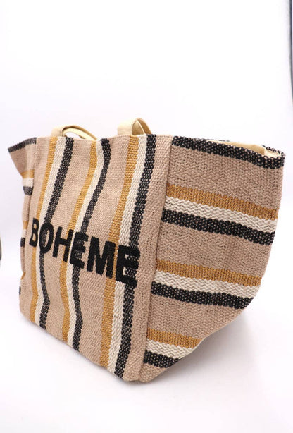 Tan Boheme Large Tote