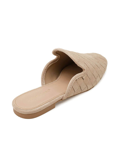 Beige Open Back Mule