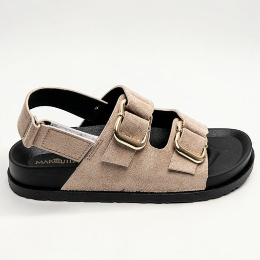 Beige Chunky Sole Sandal
