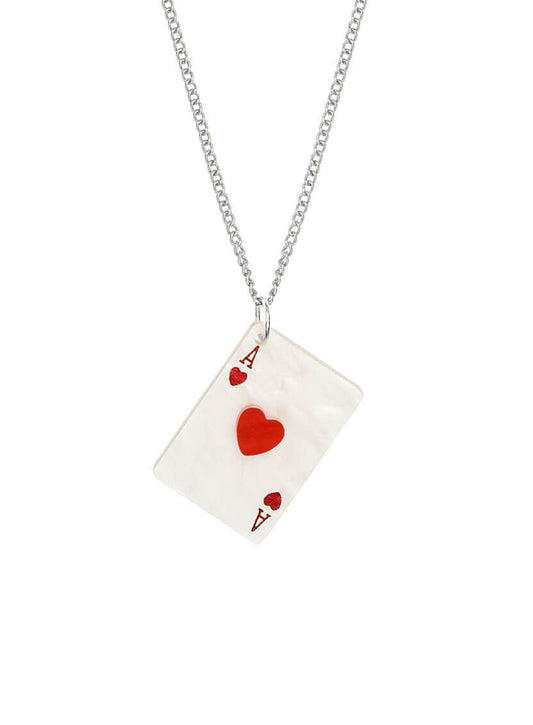 Ace of Hearts Card Pendant: Gold-plated | Tatty Devine