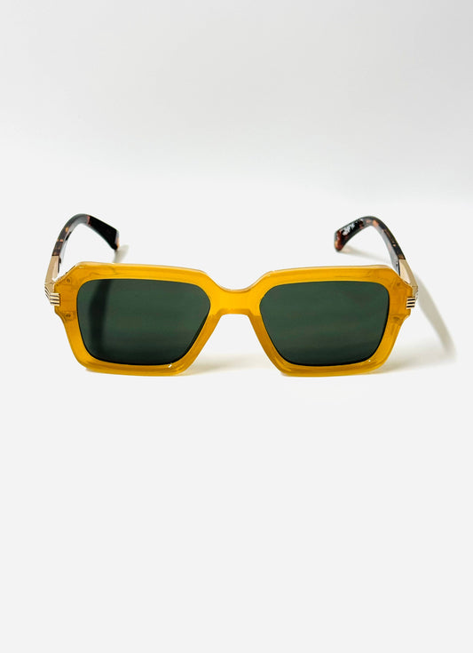 Beige and Tortoise Sunglasses