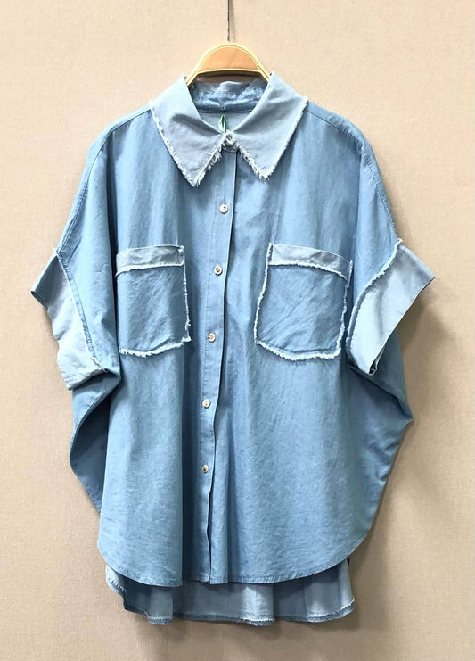 Denim Short Sleeve Shirt