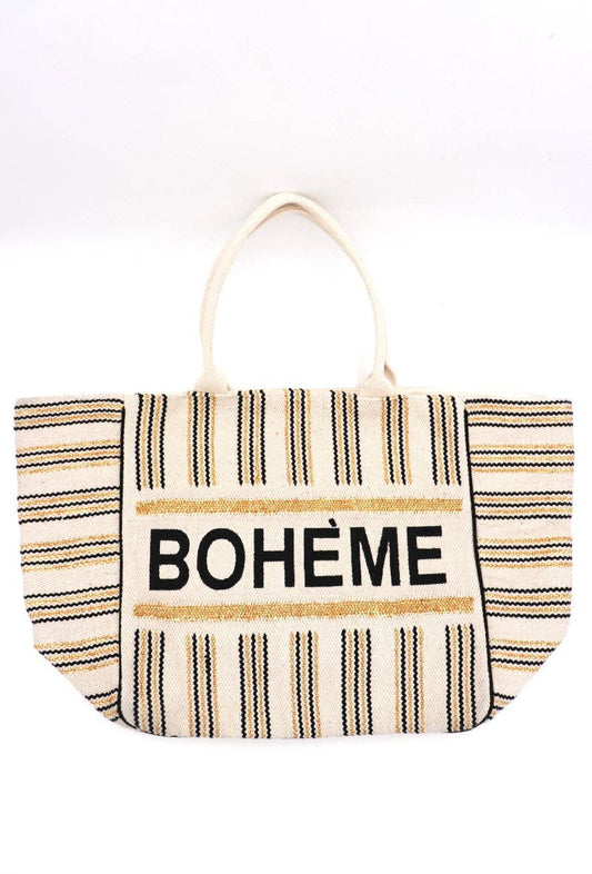 Black Boheme Large Tote