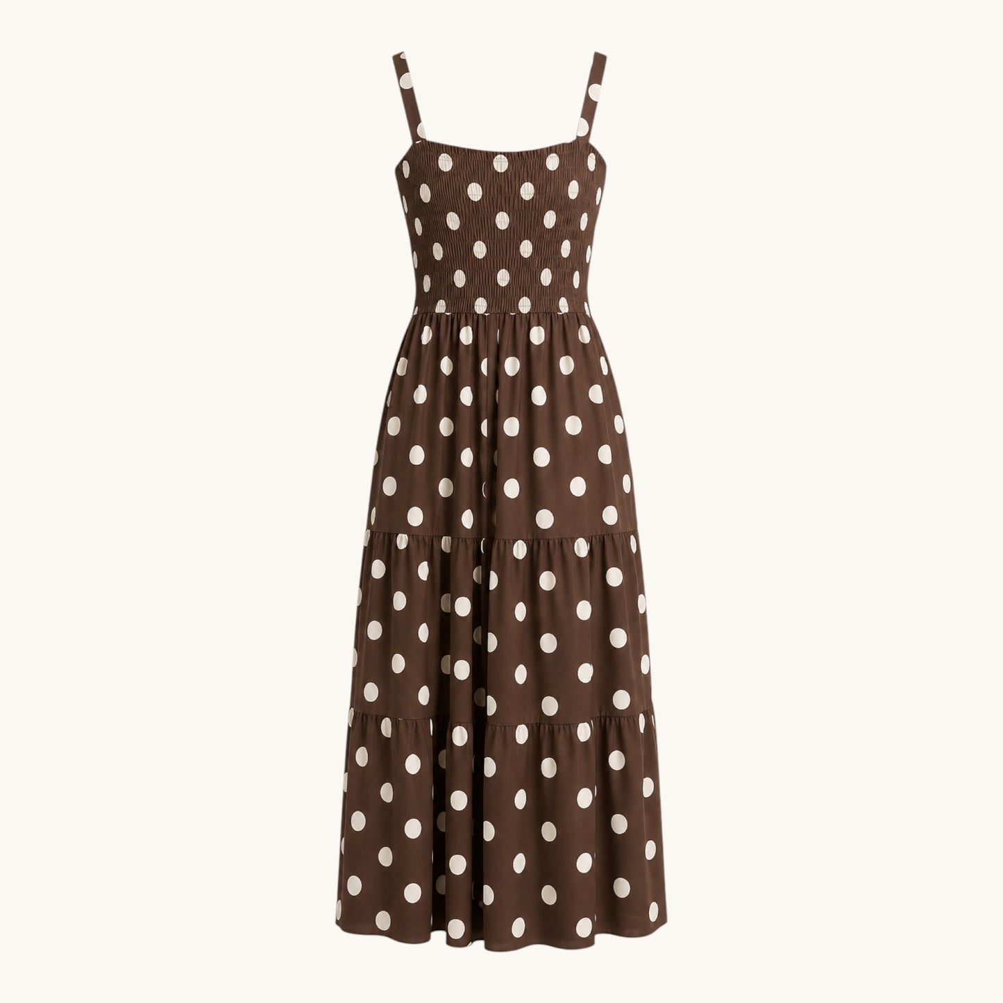 Brown Polka Dot Dress