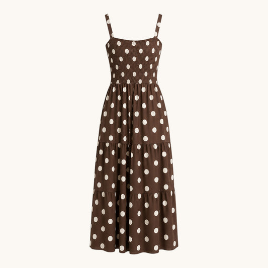 Brown Polka Dot Dress