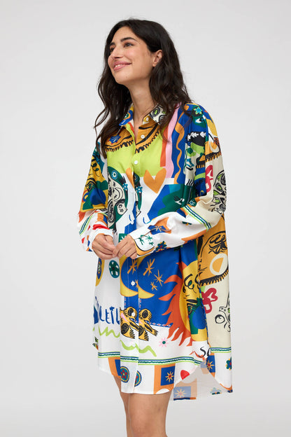 Bright Multi Print Shirt.