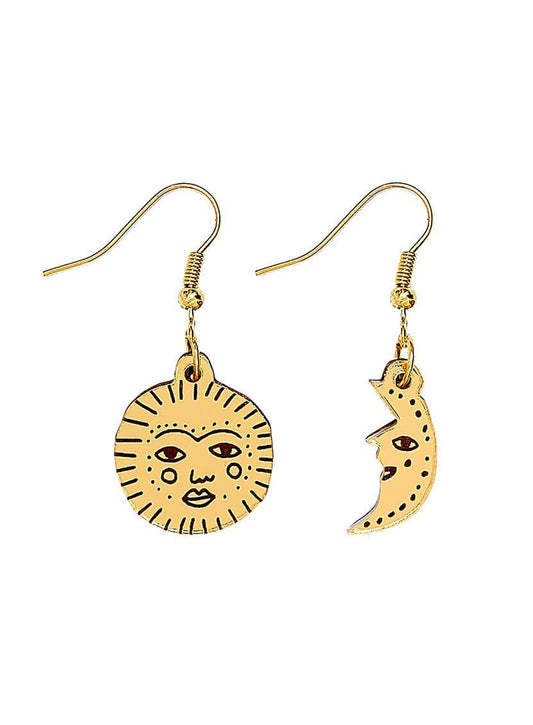Golden Sun and Moon Earrings | Tatty Devine
