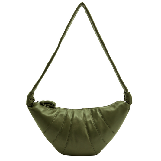 Green Medium Slouchy Cross Body Bag