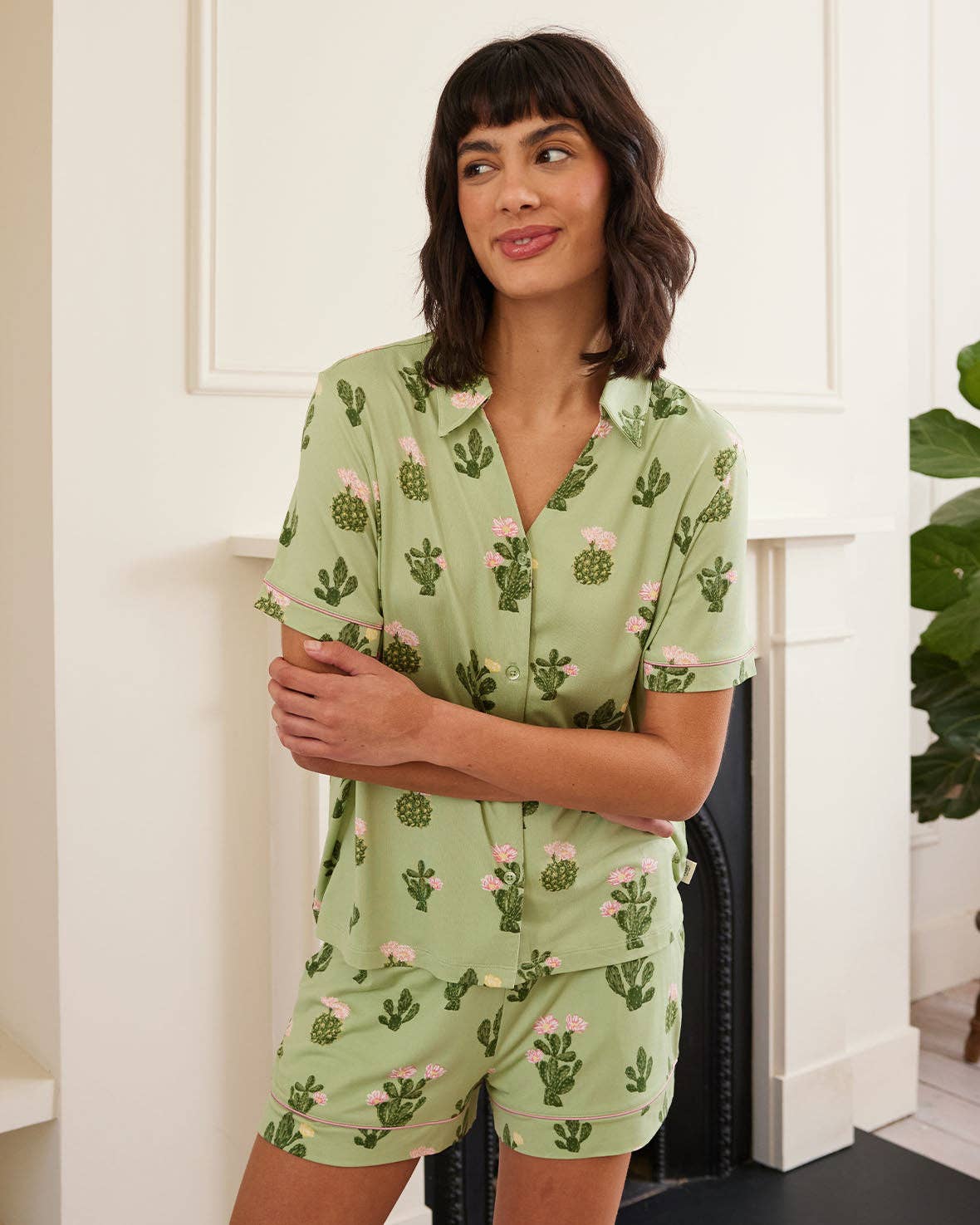 Cactus Print Short Pyjama Set