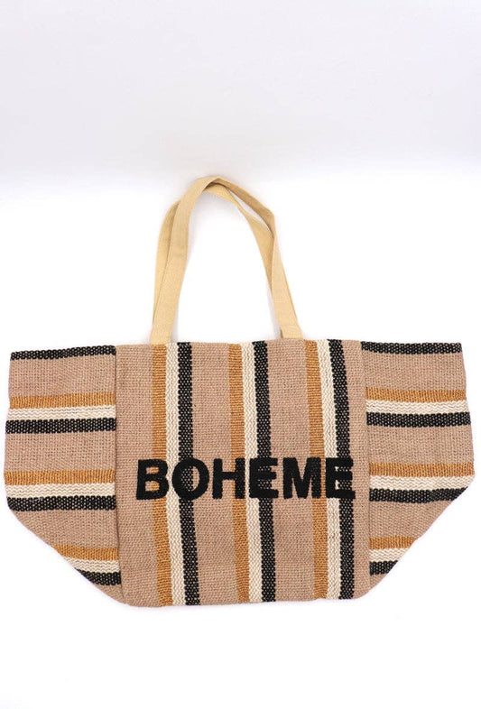 Tan Boheme Large Tote