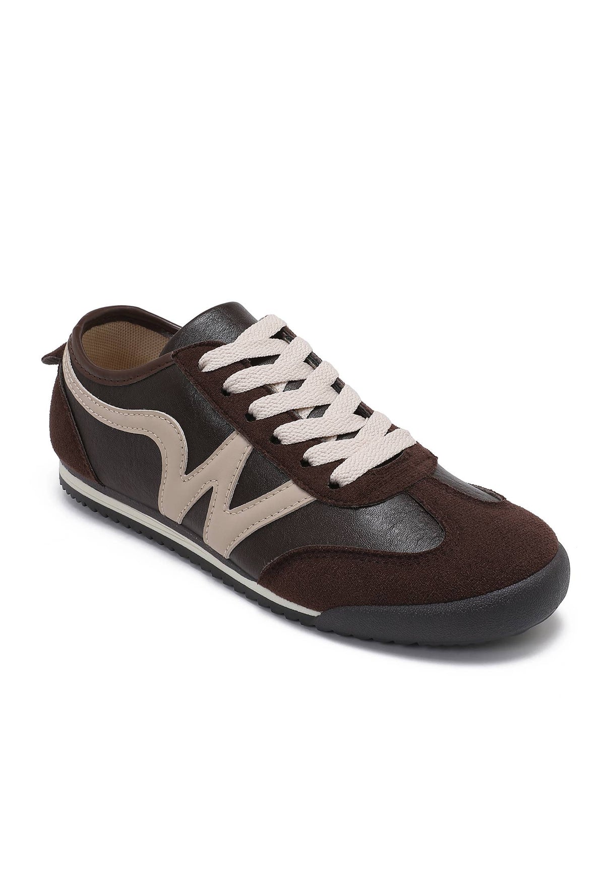 Sneakers – Vintage Running Style B-6619: Brown