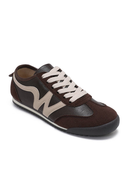 Sneakers – Vintage Running Style B-6619: Brown
