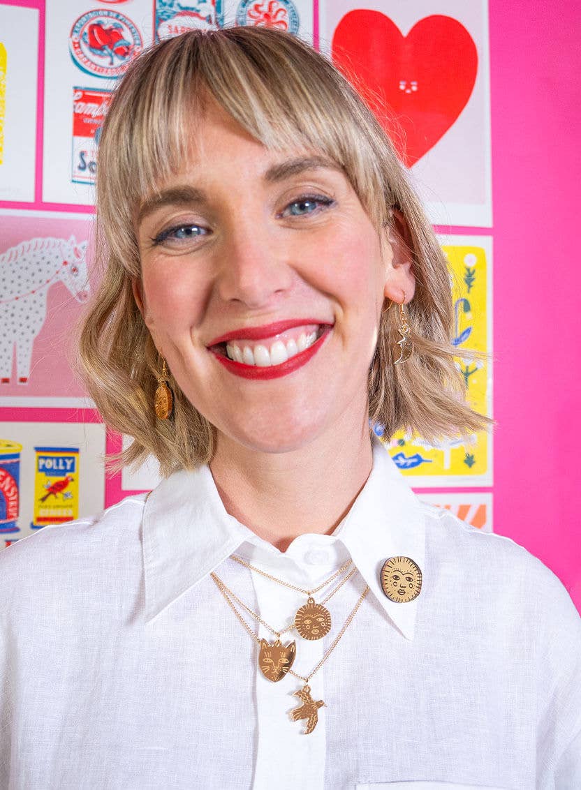 Golden Sun and Moon Earrings | Tatty Devine
