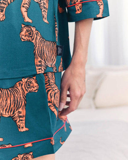 Tiger Print Short Pyjama Set