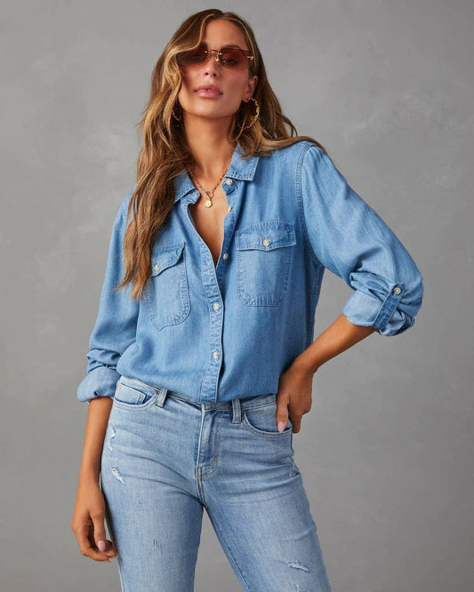 Soft Denim Long Sleeve Shirt