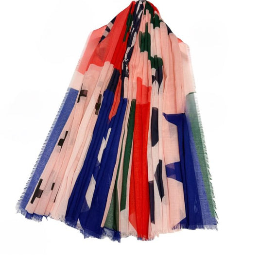 Bold Graphic Art Print Square Scarf