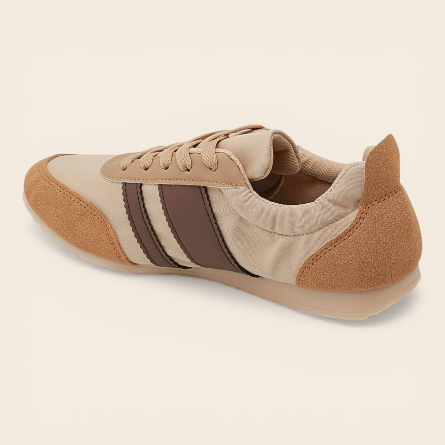 Beige Low Profile Super Soft Trainers